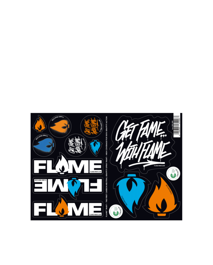 FLAME STICKER SHEET